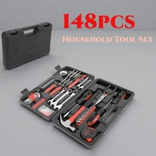 148pcs Essential Household Tool Set with Comprehensive Kit Include Wrenche Plier