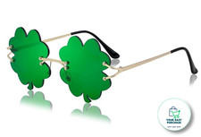 Spring Flower Sunglasses Green Daisy Festival Party Costume Glasses Unisex Fun