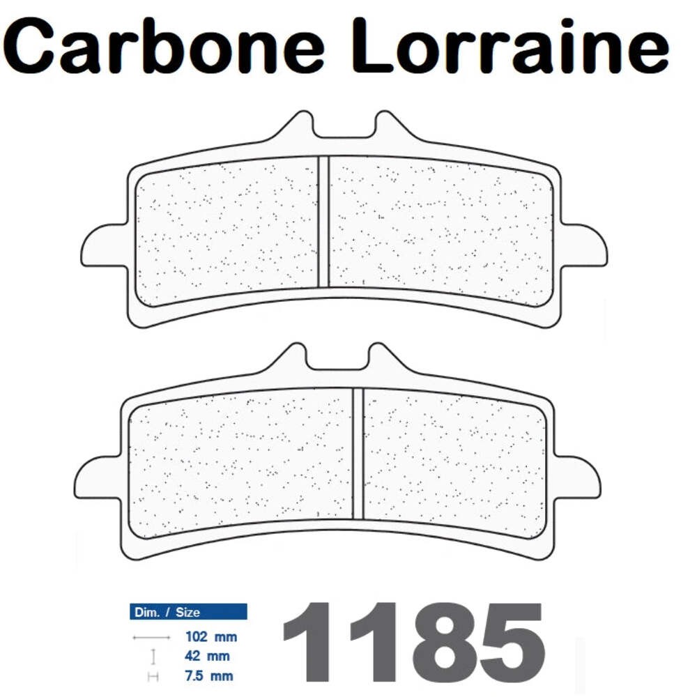 Plaquettes de frein avant Carbone Lorraine 1185 XBK5 : stop au levier mou et fading
