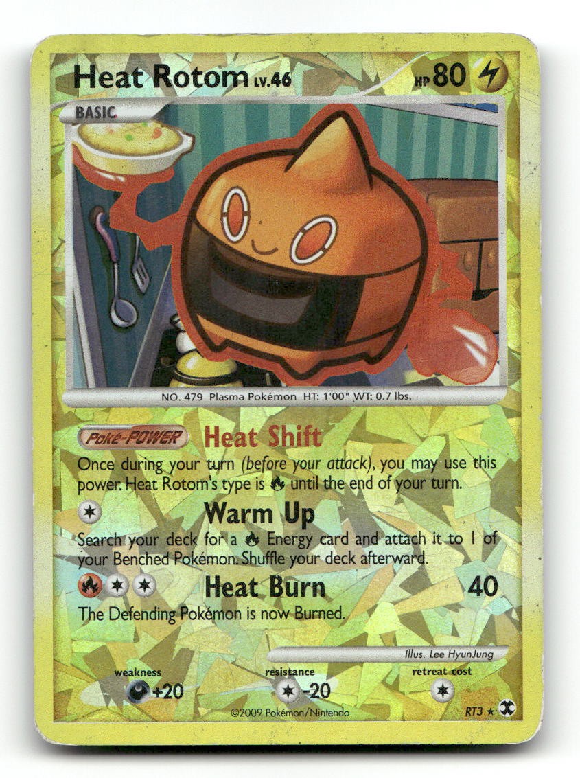 Heat Rotom RT3/111 Rare Rising Rivals Pokemon Reverse Holo HP