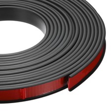 24.9ft Black U-Shape Edge Banding Adhesive Furniture Edge Trim Protector
