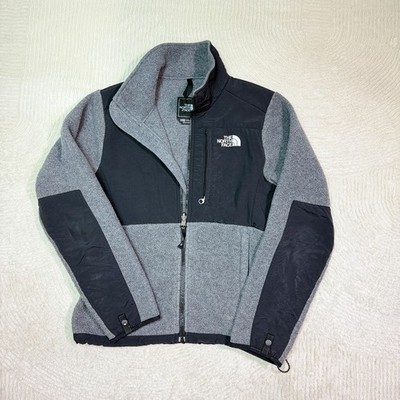 The North Face Denali Women's XS Petite Gray/Black Colorblock Full Zip Jacket