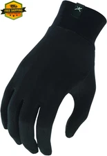 Terramar Medium Black Silk Insulated Touchscreen Sport Activity Gloves