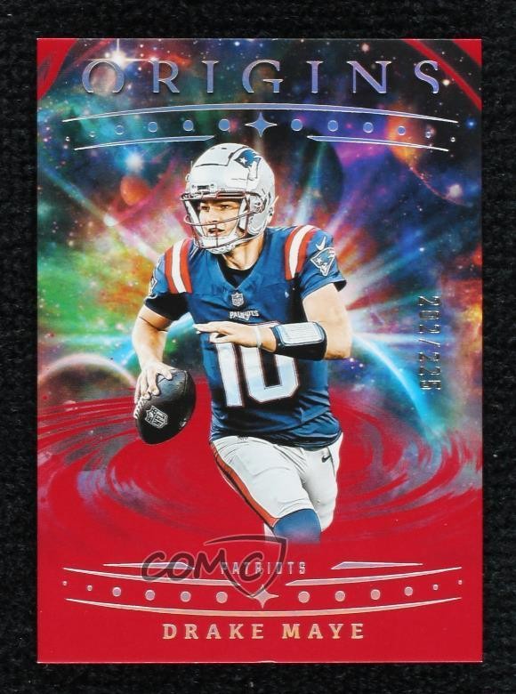 2025 Panini Origins Red 202/225 Drake Maye #62 02b5