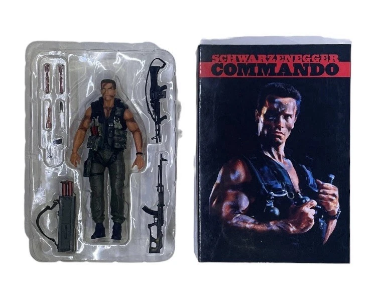 Figura de acción NECA Ultimate Commando John Matrix Schwarzenegger 7" modelo juguetes Foto 4 de 4