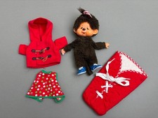 Vintage MONCHHICHI 70er Japan Origi Sekiguchi geschlossene Augen Tr&auml;ne Monchichi