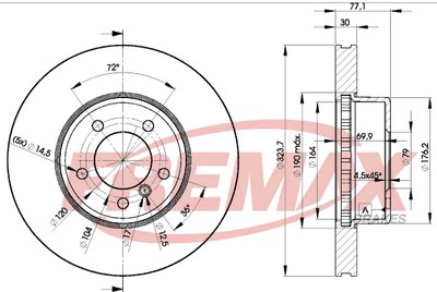 FREMAX BD-3221 Brake Disc for BMW