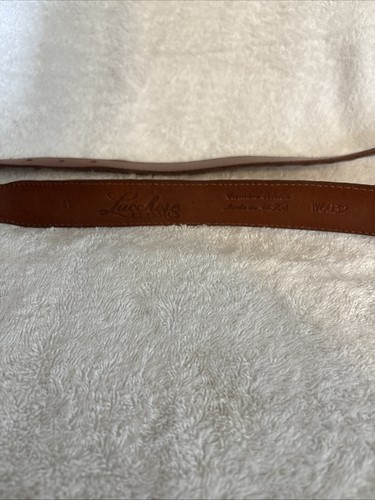 Lucchese 36" Straußen Echtleder konischer Gürtel Made in USA Silber Hardware - Bild 4 von 13