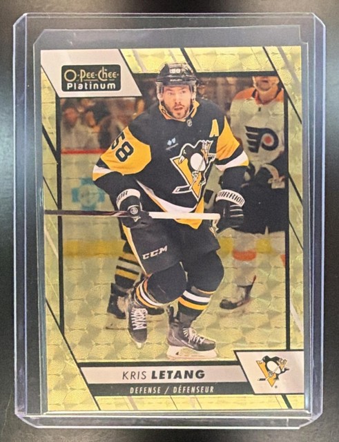 2023-24 O-Pee-Chee Platinum #93 Kris Letang Golden Treasures #1/1 Penguins C570