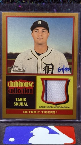 Tarik Skubal 2025 HERITAGE CLUBHOUSE COLLECTION JERSEY #CCR-TS TIGERS /99