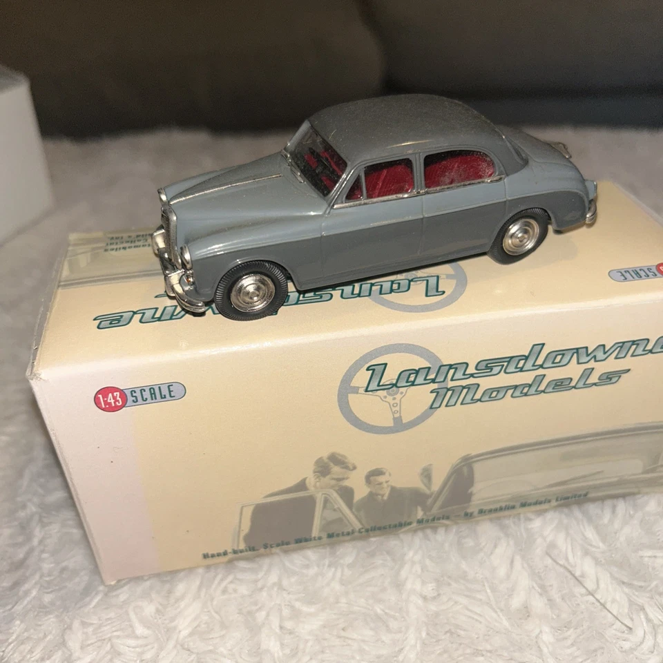 Lansdowne Models No. Ldm 72 1958 Riley 2.6 SPORTS Saloon Birch Grey IN Box 1/43 - Image 3 of 4