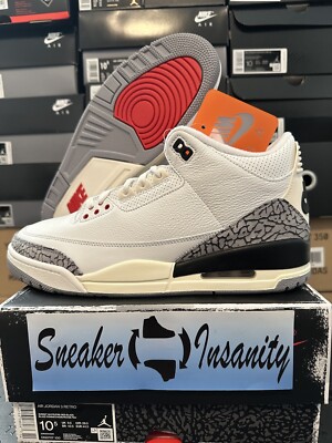 Size 10.5 - Jordan 3 Retro Mid White Cement Reimagined Brand New -Deadstock-
