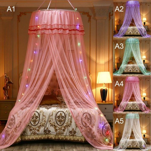 Polyester Mesh Hung Dome Mozzie Net Fits Crib Double Bed Home Decor