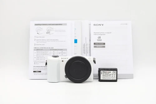 Sony Alpha a5000 20.1MP Digital Camera - White (Body Only)
