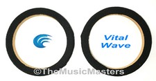 2X Black Carpeted 6.5" inch Car Speaker SPACER RINGS Woofer Mounting Ring VWLTW