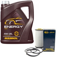 MotoröL Set 5W-30 5 Liter + ÖLfilter FüR Audi A3 TT Seat Skoda VW Passat 2.0 FSI