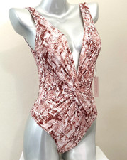 Nwt Victorias Secret Swim Twist Plunge One Piece Swimsuit M Classic Snake