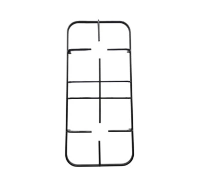 GRIGLIA NARDI 2 FUOCHI IN PIATTINA SMALTATA NERA CM 45.5 X 21 NO ORIGINALE G557