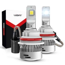 LASFIT 9004 HB1 LED Headlight Super Bright Bulbs Kit White 6000LM High/Low Beam
