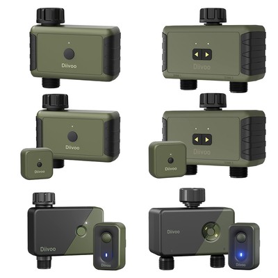 Bluetooth/WiFi Garden Sprinkler Timer 1/2 Outlet, Drip Irrigation Timer 1/2 Zone