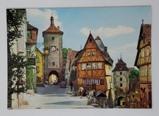 Postcard ROTHENBURG OB DER TAUBER Das Piönlein mit dem Siebertor und dem Kobolze