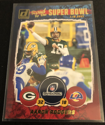 2021 Donruss Aaron Rodgers Road to the Super Bowl Green Bay Packers # DR1