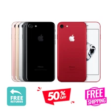 Apple iPhone 7 32GB/128GB - Unlocked, T-Mobile, AT&T, Rose Gold, Black, Red, LT