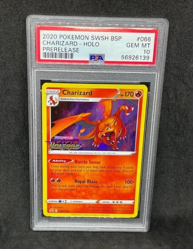 Pokemon Vivid Voltage Prerelease Charizard SWSH066 Holo Pokemon Vivid Voltage Prerelease Charizard SWSH066 Holo