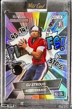 Exclusive /25 CJ Stroud Rookie Black Label Wild Card Alumination Comix RC SSP