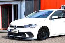 Bi Spoilerschwert Frontspoiler Splitter aus ABS für VW Polo 6 2G AW Facelift