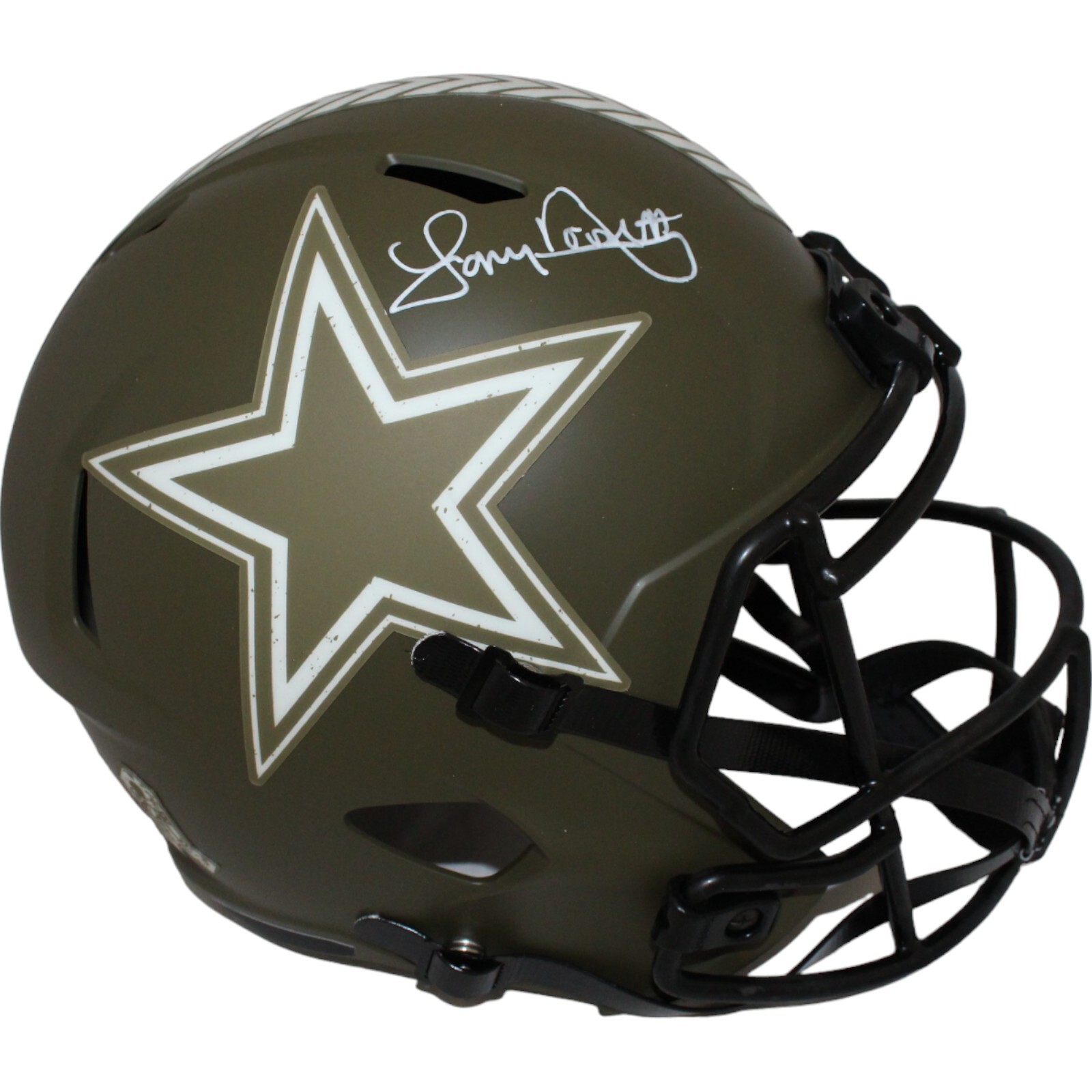 Tony Dorsett Autographed Signed Dallas Cowboys F/S Salute 22 Helmet Beckett 