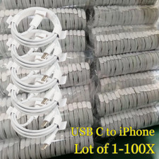 Bulk Lot 20W PD USB C Fast Charger Cable Type C Cord For iPhone 14 13 12 11 8 XR