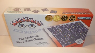 Keesdrow The Ultimate Word Seek Game Board Game Mensa Smart Play Toy Pywacket