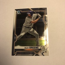 Riley Greene 2021 Bowman Draft Chrome Prospect #BDC-107