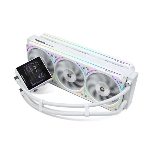 VALKYRIE V36 AMG ARGB AIO Liquid Cooler 360mm Radiator-White 38mm thick cold row - 第 1/5 張圖片