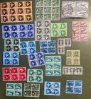 India - multiples  - Independence onwards inc. 12A Air blue block of 4