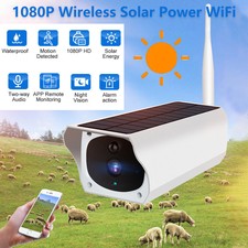 2022 Hd 1080p Wireless Solar Power Wifi Outdoor Home Security Ip Camera Us New