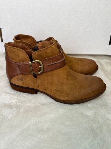 Born Kati tan ankle boot women size 6 M NEW