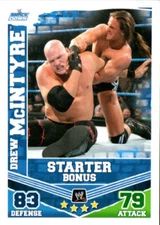 2010 Topps Slam Attax WWE Mayhem Starter Box Exclusives Drew McIntyre Rookie RC