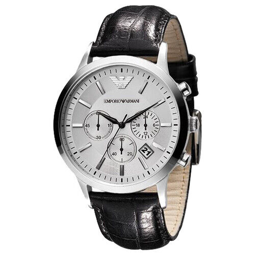 armani leather watches