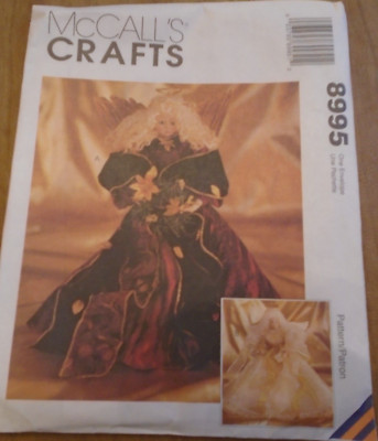 McCalls Crafts 8995 Christmas 16'' Angel Dolls Sewing Pattern UNCUT FF
