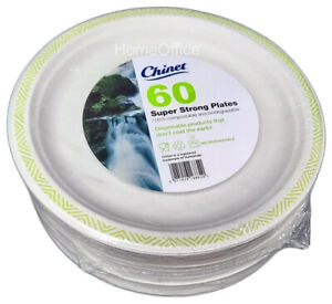 60 Pack Chinet 24cm Disposable Microwave Plates