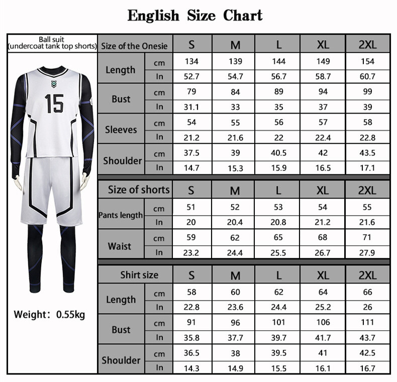 Blue Lock Jyubei Aryu Red Shorts Shirt Cosplay Uniform