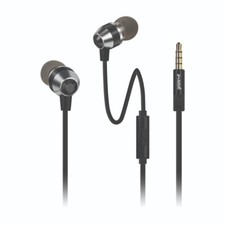 Image of Groov-e Smart Buds Metal Wired Earphones With Remote & Mic 3.5mm Jack Black
