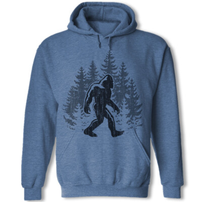 Bigfoot Hoodie Funny Sasquatch Forest Sweatshirt Big foot Trees Bigfoot Hoodie Funny Sasquatch Forest Sweatshirt Big foot Trees