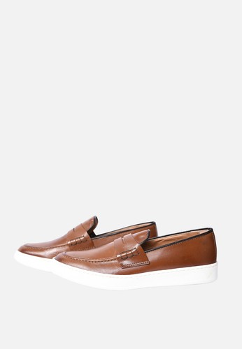 Mocassini Uomo Pelle Made in Italy Scarpe Sneakers Tinta Unita con Suola Bianca - Picture 10 of 13