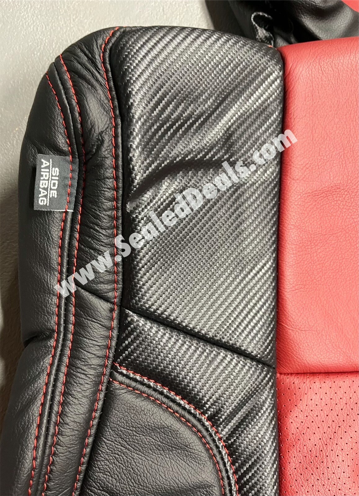 Mopar Dark Red Leather Seat Covers for 201523 Dodge Charger w/ Scat Pack Logo eBay