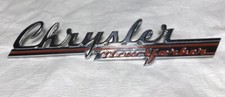 19461948 Chrysler New Yorker Hood Side Nameplate Script Emblem 19461948 Chrysler New Yorker Hood Side Nameplate Script Emblem
