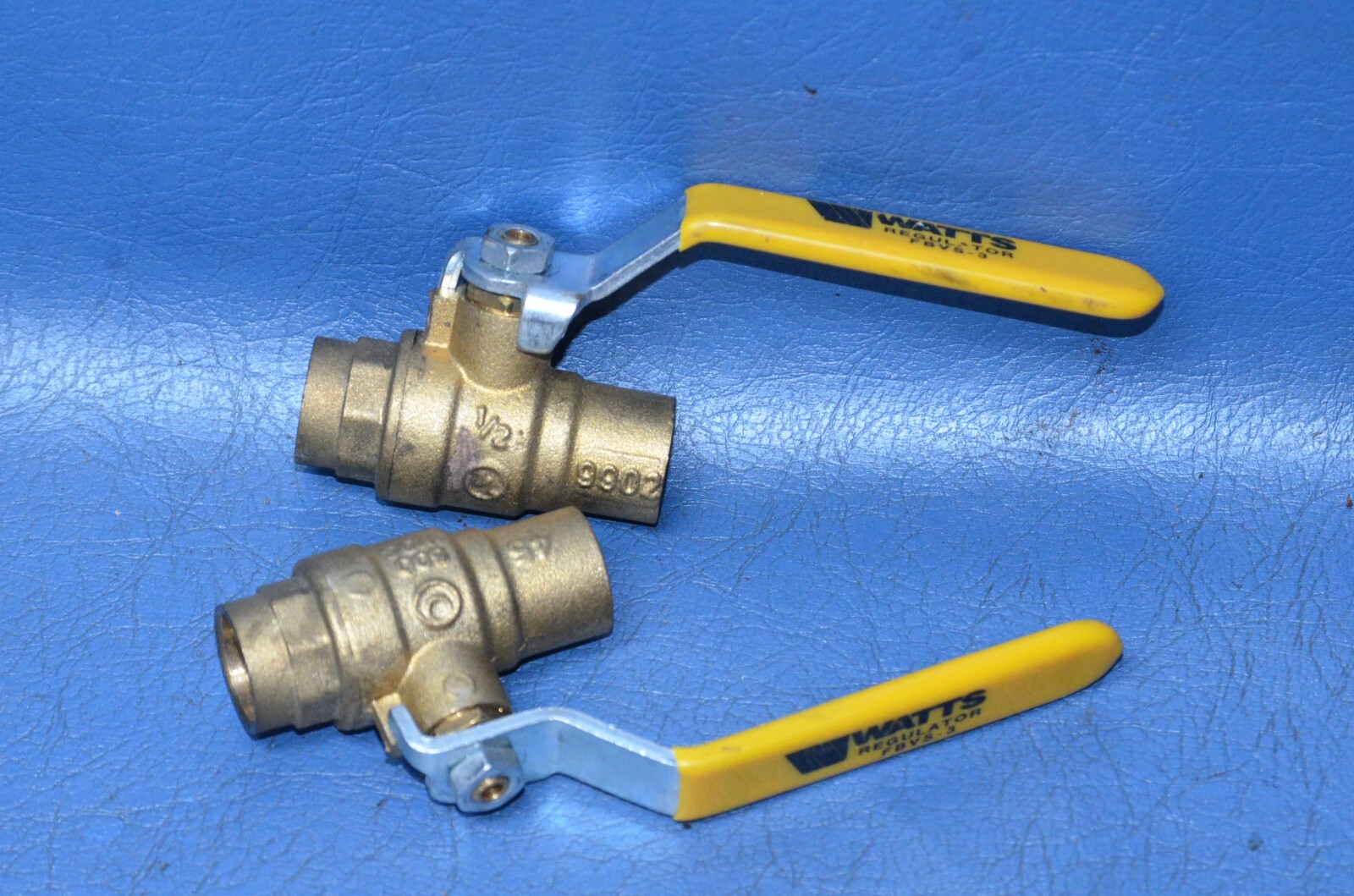 Lot (2) Watts 1/2" Brass Ball Valve Full Port Sweat FBVS-3C 600WOG 9902 Valves