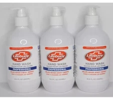 3 PACK Lifebuoy Hand Wash PROFESSIONAL Liquid Soap 16.9 fl oz Bottles 500
